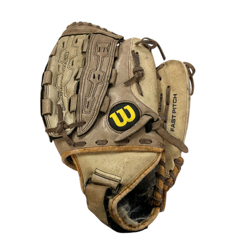 Used Wilson A440 FASTPITCH RH Throw Fastpitch Gloves Brown 12 1/2" 11484-S000284210