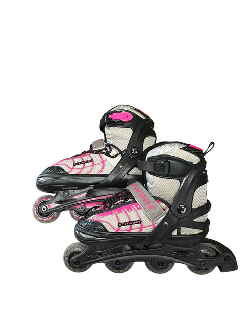 Vist Large View of Product Image Which is Used Schwinn ABEC 5 SZ 5-8 Junior Rec Fitness Skates Pink Adjustable