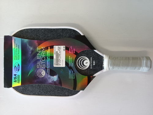 Vist Large View of Product Image Which is Used USA SILENT STORM PICKLEBALL PADDLE Pickleball Racquet Black