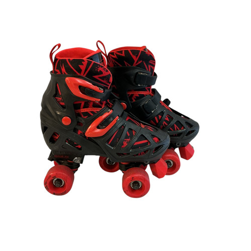 Vist Large View of Product Image Which is Used RollerDerby ADJ Junior Roller Quad Skates Black Adjustable