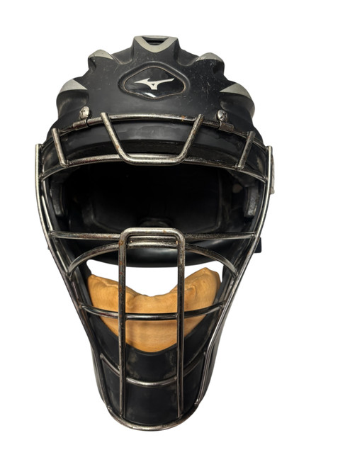 Vist Large View of Product Image Which is Used Mizuno PRO G2 MPCH100 7 1/8 - 7 1/2 Baseball Catchers Helmet w/Mask Black 380190-9090 11731-S000143603