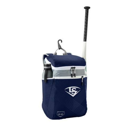 Vist Large View of Product Image Which is New Louisville Slugger POWERIZED STICK PACK BB/SB Player Backpack Navy Blue
