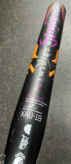 Vist Large View of Product Image Which is Used Demarini 2019 TWISTED MISTRESS 34/26 BB/SB Slowpitch Bat 34" 11497-S000150394