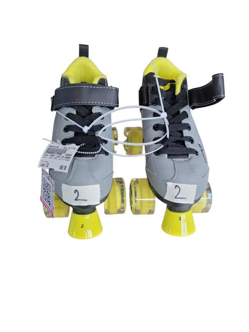 Vist Large View of Product Image Which is Used Pacer COMET LIGHT UP QUADS Junior Roller Quad Skates Grey Junior 02