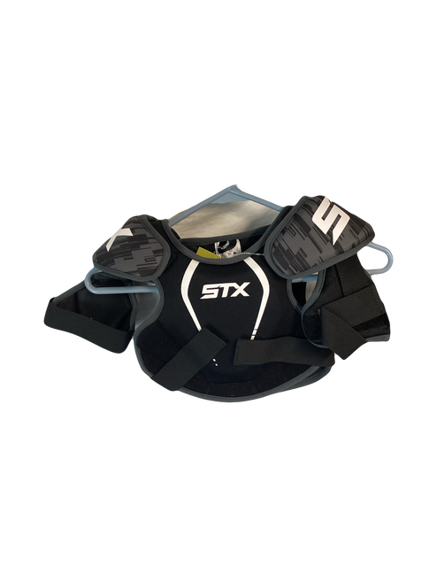 Vist Large View of Product Image Which is Used STX STALLION 75 Lacrosse Shoulder Pads Black XS 11642-S000131280