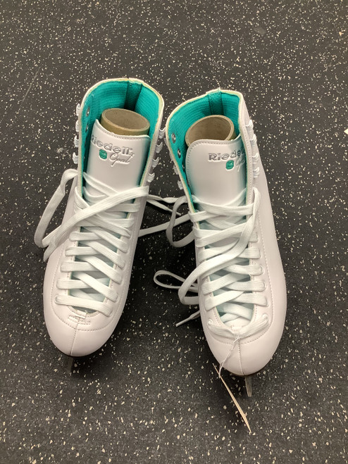 Used Riedell OPAL WomensFigure Skate White Senior 9 11162-S000432274