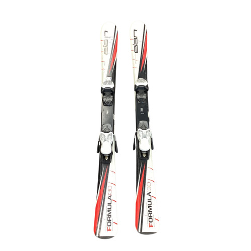 Vist Large View of Product Image Which is Used Elan FORMULA 130 Boys DH Ski/Binding White/Black/Red 130 cm 11815-S000483684