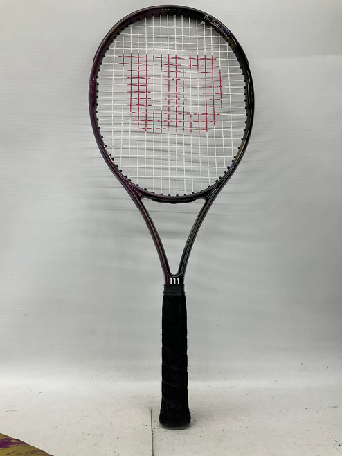 Vist Large View of Product Image Which is Used Wilson PRO STAFF LITE 6.8SI Adult Tennis Racquet Purple 4 1/2"