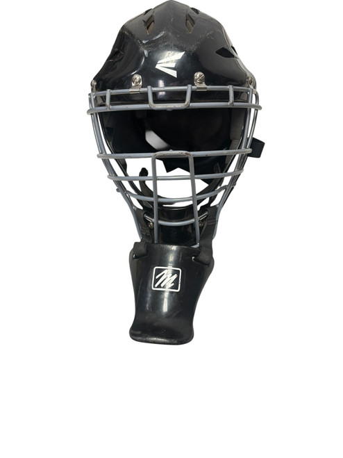 Vist Large View of Product Image Which is Used Easton BLACK MAGIC 6 1/8 - 7 Junior Baseball Catchers Helmet w/Mask Black mfg 2016 11731-S000143637