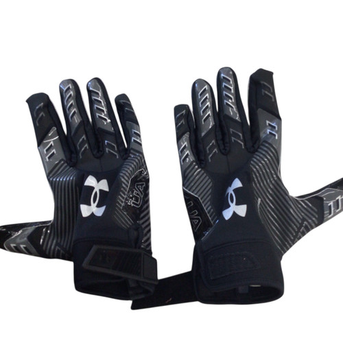 Vist Large View of Product Image Which is Used Under Armour FOOTBALL GLOVES FB Gloves Black LG 11760-S000078915