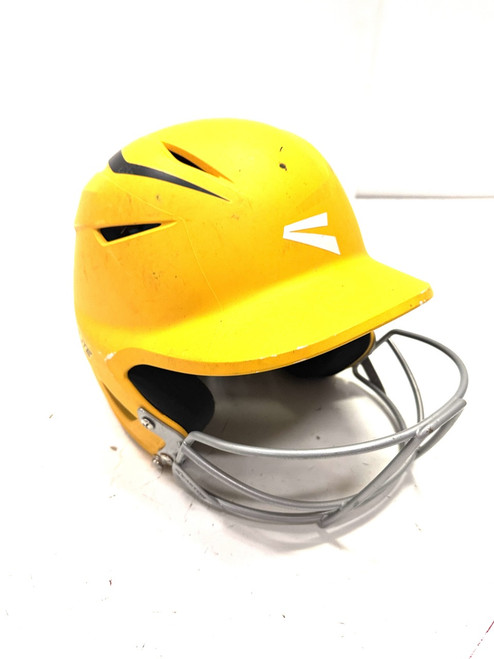 Vist Large View of Product Image Which is Used Easton ELITE X 6 1/2-7 1/8 Batting Helmet w/Mask Yellow One Size 11860-S000294411