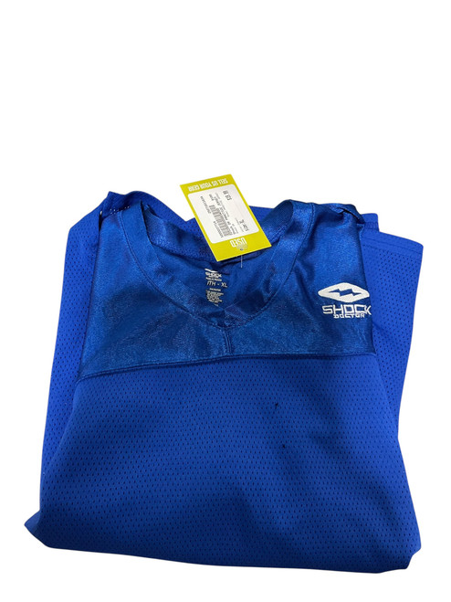 Vist Large View of Product Image Which is Used Shock DR PRACTICE JERSEY FB Top Youth Cobalt XL