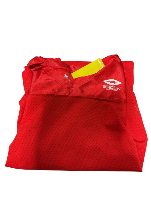 Used Shock DR RED PRACTICE JERSEY FB Top Youth Red XL 11834-S000037713