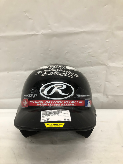 Vist Large View of Product Image Which is Used Rawlings MLTBH-R1 Batting Helmet No Mask Black SM 11668-S000110641