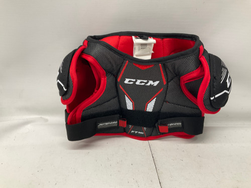 Used CCM FT 350 Youth Shoulder Pads Black And Red MD 11836-S000028579