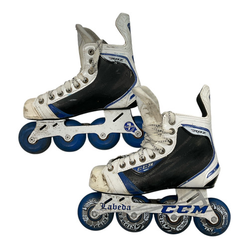 Vist Large View of Product Image Which is Used CCM RBZ 70 Roller Hockey Skates White Junior 03 11362-S000161523