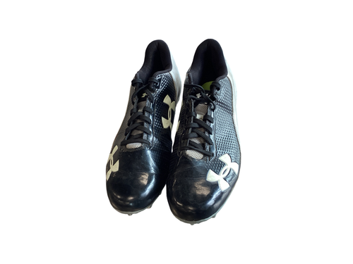 Used Under Armour Adult FB Cleats Black Senior 12