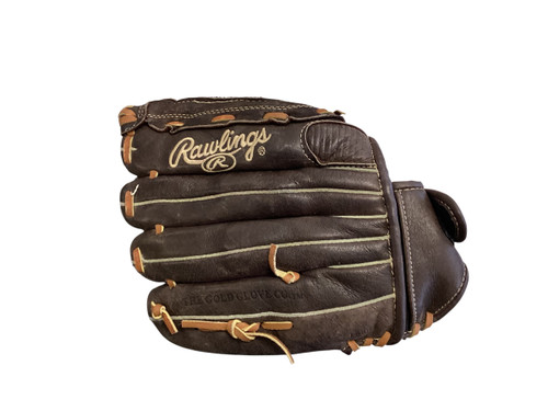 Used Rawlings FASTPITCH SOFTBALL RH Throw Fastpitch Gloves Brown 12" 11845-S000031031