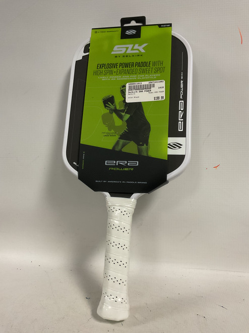 Vist Large View of Product Image Which is Used Selkirk ERA POWER Pickleball Racquet Black
