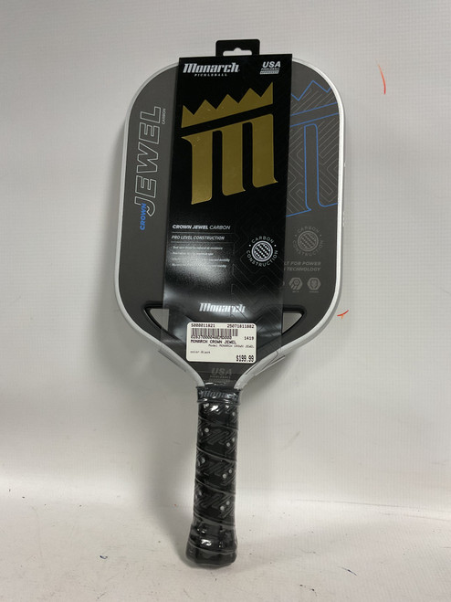 Vist Large View of Product Image Which is Used MONARCH CROWN JEWEL Pickleball Racquet Black