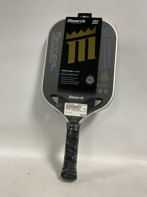 Vist Large View of Product Image Which is Used MONARCH CROWN JEWEL Pickleball Racquet Black