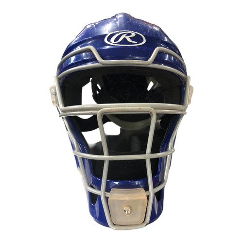 Used Rawlings CATCHER HELMET Catchers Helmet w/Mask Royal Blue Fits all 11820-S000043640
