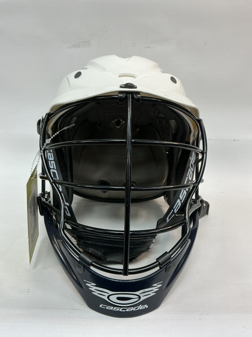 Vist Large View of Product Image Which is Used Cascade CPX-R Lacrosse Helmet White LG