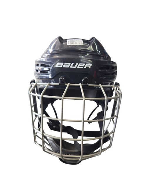Used Bauer IMS 5 COMBO HELMET Helmet Cage Combo Navy Blue LG 11617-S000328463