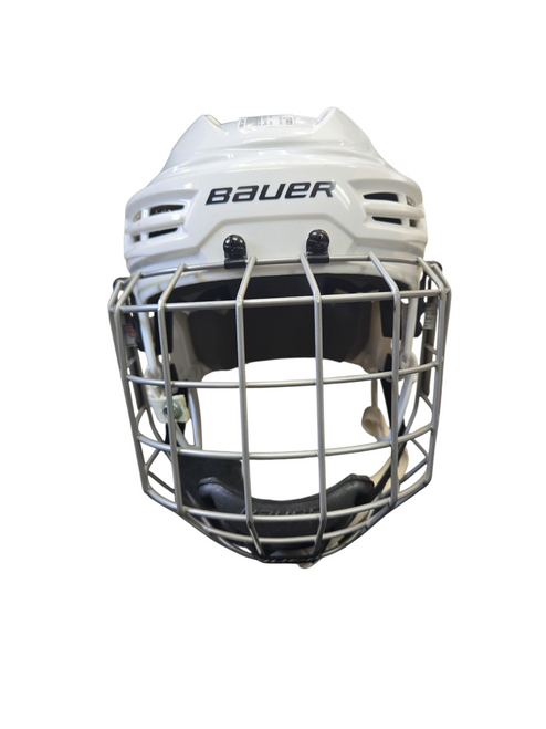 Used Bauer IMS 50 COMBO HELMET Helmet Cage Combo White LG 11617-S000328466