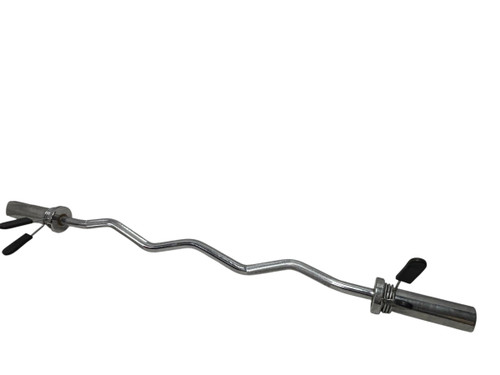 Vist Large View of Product Image Which is Used Olympic Curl Bar 48" w/ Clips 11731-S000143747