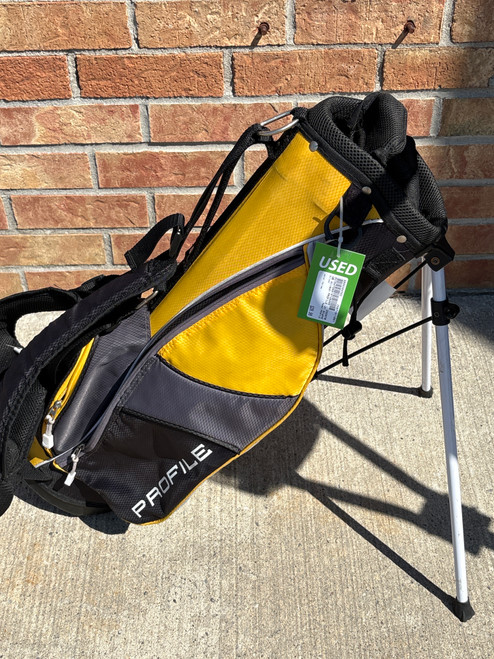 Vist Large View of Product Image Which is Used Wilson PROFILE Jr Stand Bag Yellow 11891-S000304592