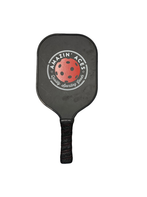 Vist Large View of Product Image Which is Used AMAZIN ACES Pickleball Racquet Black 11885-S000186074