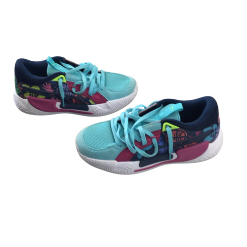 Vist Large View of Product Image Which is Used Puma Basketball Shoes M Carolina Blue Youth 09.5 11760-S000078954
