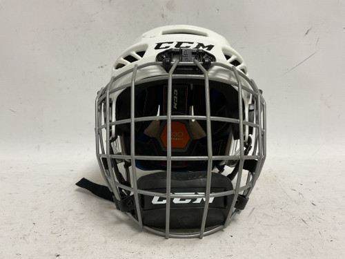 Used CCM FL3DS JR Helmet Cage Combo White One Size 11855-S000188125