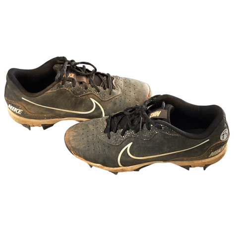 Vist Large View of Product Image Which is Used Nike BASEBALL CLEATS BB/SB Cleats Black Youth 07.5