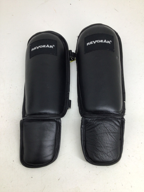 Used RevGear ADULT MD SHIN GUARDS Boxing Pads Black 11752-S000067504