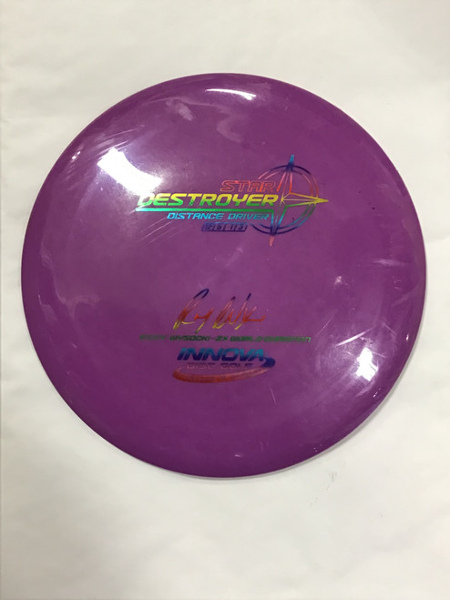 Vist Large View of Product Image Which is Used Innova STAR DESTROYER Disc Golf Driver Purple 175g 10242-S000271447
