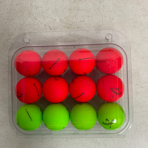 Used Callaway SUPERHOT RED/GREEN 12 Pack - Golf Balls 11762-S000066323