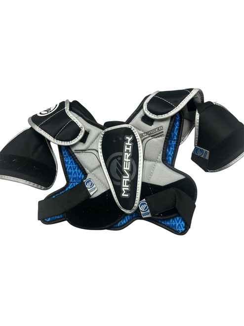 Vist Large View of Product Image Which is Used Maverik SHOULDER PADS Lacrosse Shoulder Pads Black SM 11747-S000269912
