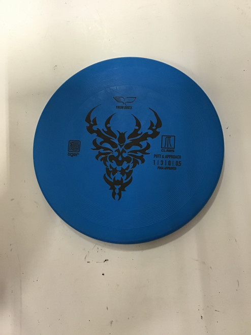 Vist Large View of Product Image Which is Used YIKUN TIGER CLAWS Disc Golf Putter Royal Blue 169g 10242-S000271448
