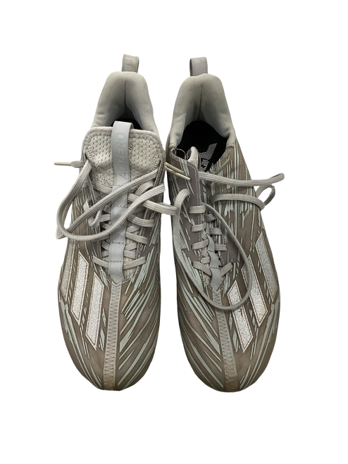 Used Adidas ADIZERO Adult FB Cleats Grey Senior 11 11613-S000164023