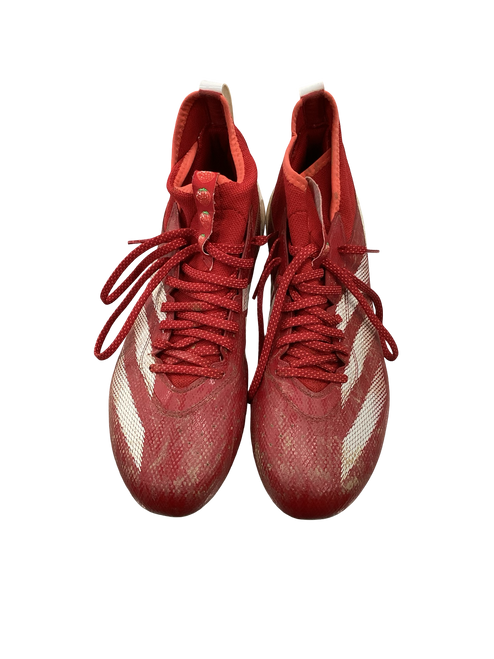 Used Adidas ADIZERO Adult FB Cleats Red Senior 11 11613-S000164024