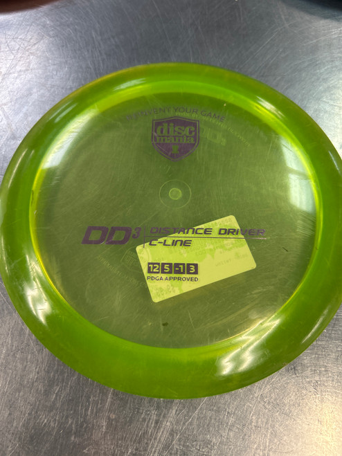 Vist Large View of Product Image Which is Used Discmania DD3 Disc Golf Driver Yellow 11868-S000064062