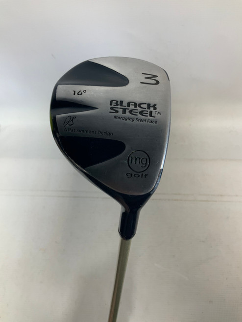 Vist Large View of Product Image Which is Used MG Golf BLACK STEEL Mens Fairway Wood RH 3 Wood 11823-S000032912