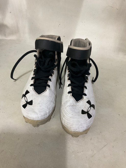 Used Under Armour Adult FB Cleats White Senior 9.5 11790-S000046878