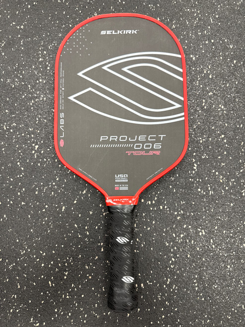 Vist Large View of Product Image Which is Used Selkirk Sport PROJECT 006 TOUR Pickleball Racquet Black And Red 10558-S000238931