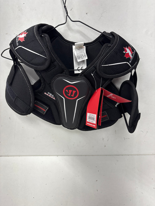 Used Warrior TEAM CANADA Lacrosse Shoulder Pads Black LG 11891-S000304620
