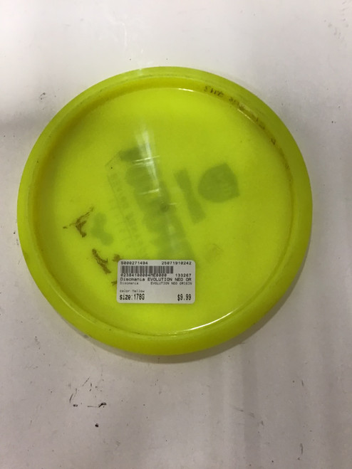 Used Discmania EVOLUTION NEO ORIGIN Disc Golf Mid Range Yellow 178g 10242-S000271494