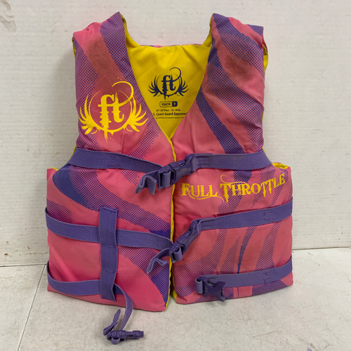 Vist Large View of Product Image Which is Used Full Throttle Youth PFD Pink Youth 50-90 11762-S000066378