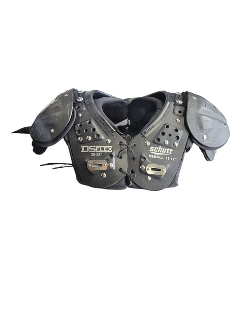 Used Schutt DS FELX SP FB Shoulder Pads Black XS 11708-S000181190